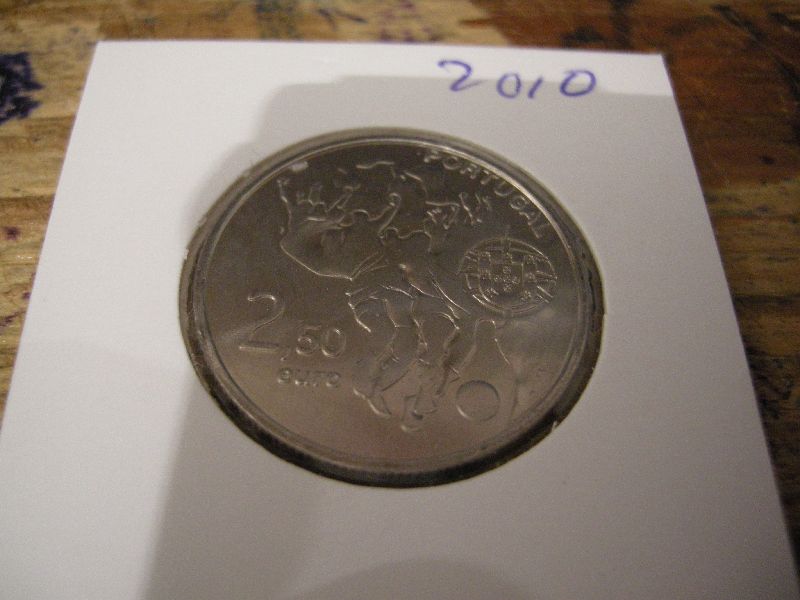 (afbeelding voor) 2,5 Euro Portugal 2010 WK Voetbal Zuid Afrika